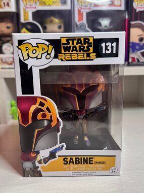 Funko POP! Star Wars Rebels 131 Sabine Masked NO STICKER - Good - w/ protector